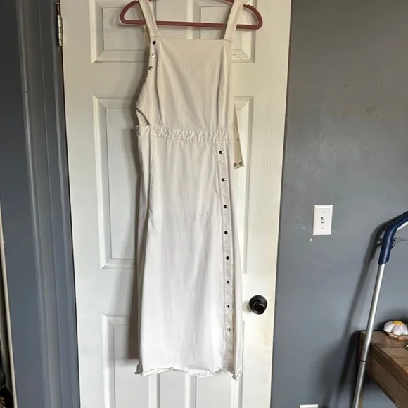 Tibi | Dresses | Tibi White Smocked Asymmetrical Sundress